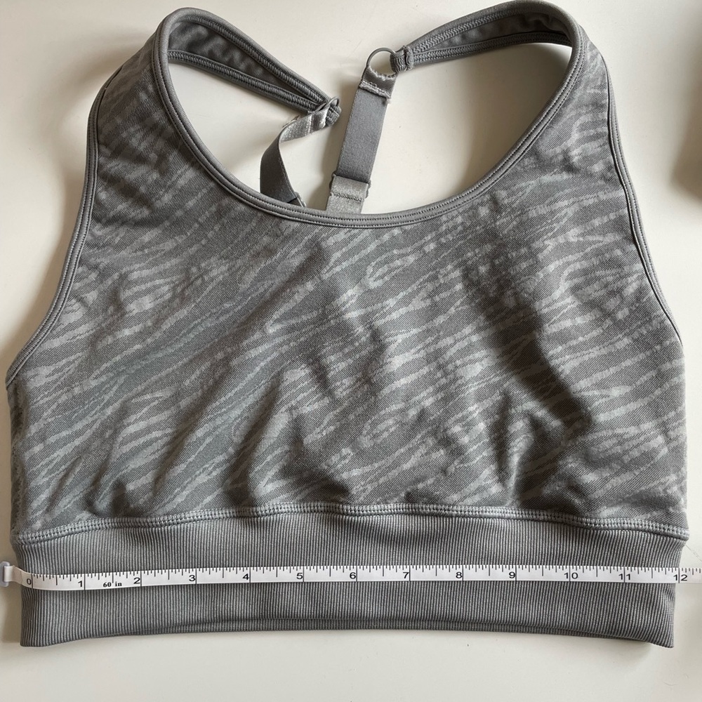Fabletics (Zebra print) Grey Sports Bra
